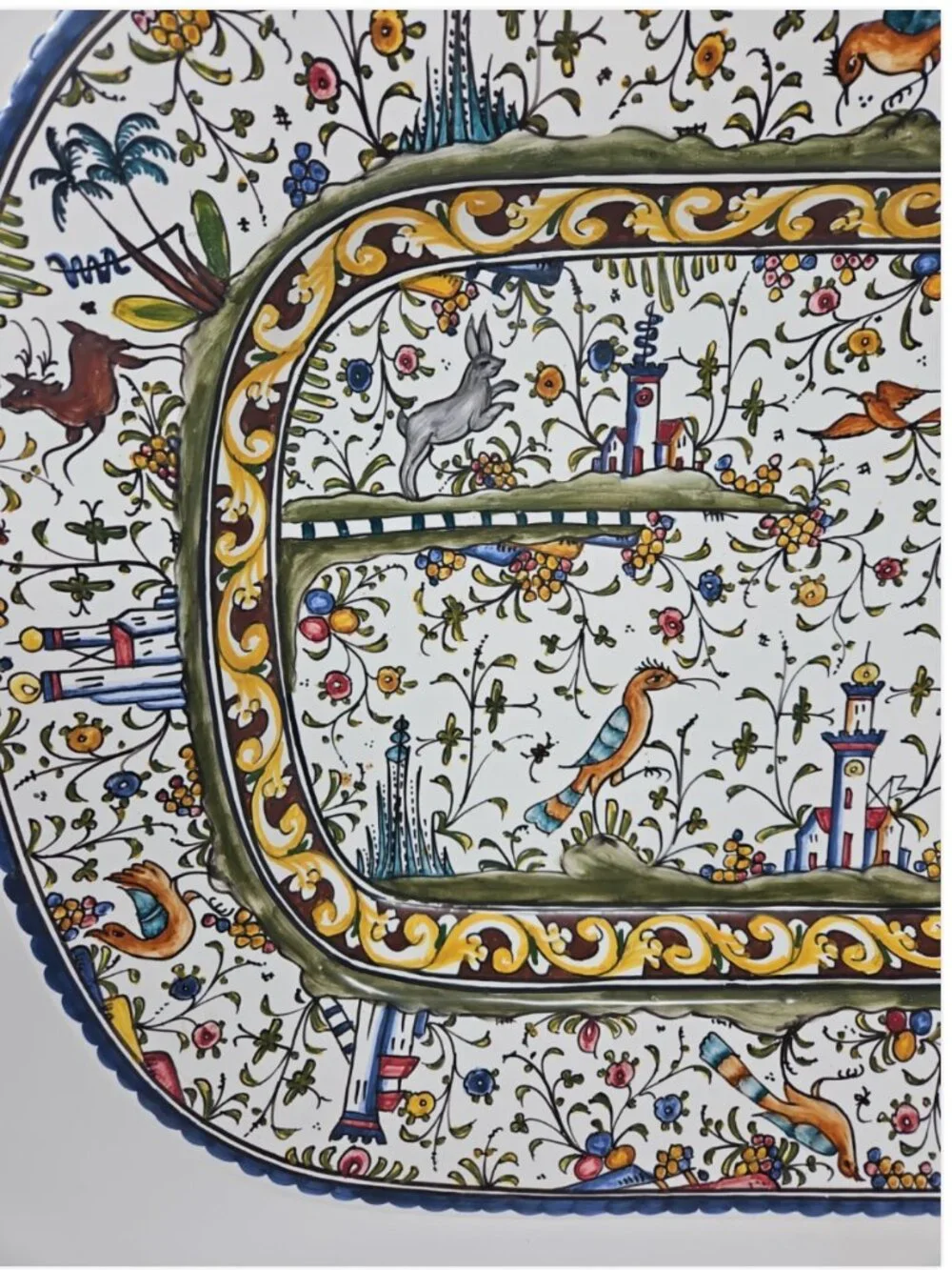 Majolica Nazari Provence Platter Williams Sonoma Estrela de Conimbriga Portugal